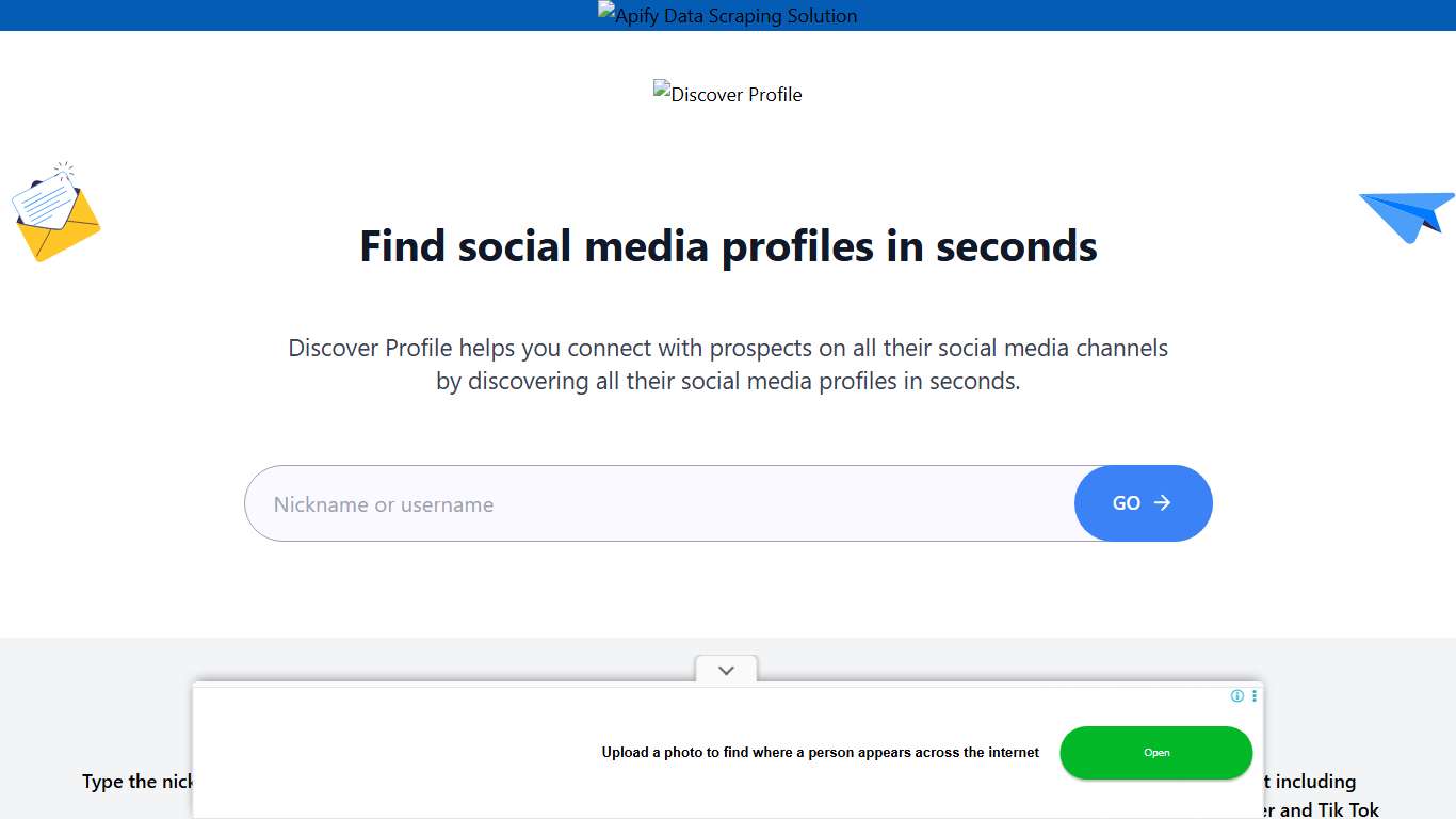 Discover Social Media Profiles | Social Media Profiles Finder